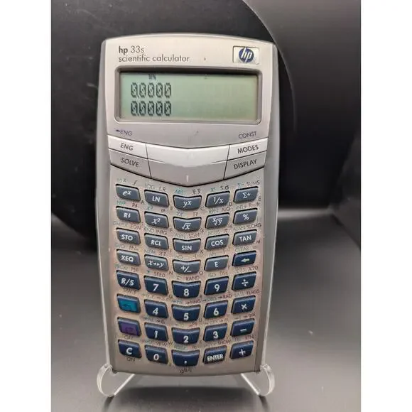 HP 33s Scientific Calculator w/ Case • RPN Mode • Tested • Serial CNA43502498 - Picture 1 of 4